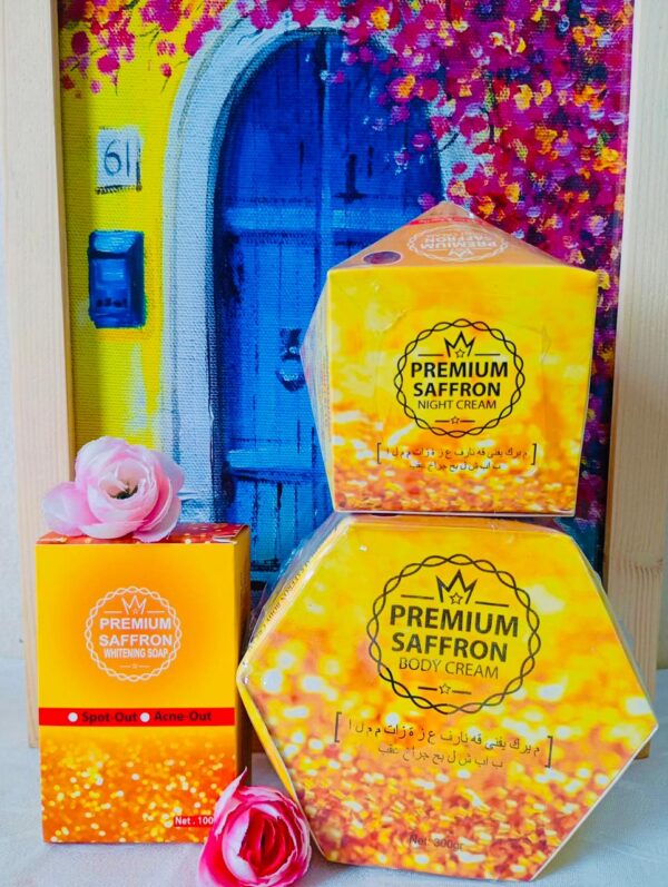 Saffron Combo: Soap, Body Cream & Night Cream